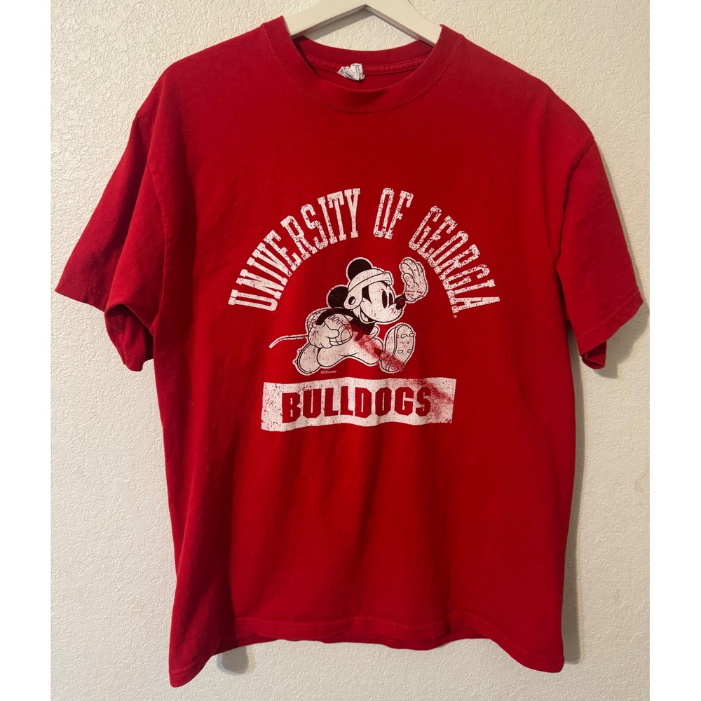 Soffe University of Georgia‎ Bulldogs Mickey Mouse T-Shirt Large